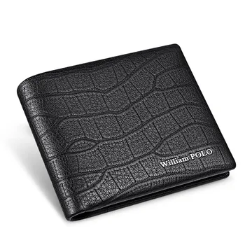 WILLIAMPOLO Wallet Men Bifold Credit Card Holder 100% Cowhide Wallets Small Portable Luxury design Coin Purse Card package 
WILLIAMPOLO Wallet Men Bifold Credit Card Holder 100% Cowhide Wallets Small Portable Luxury design Coin Purse Card package