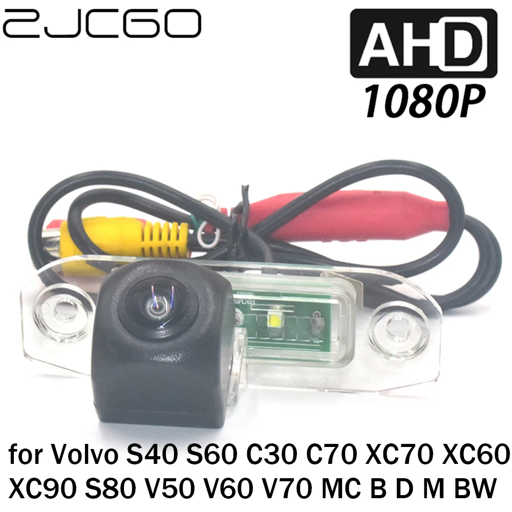 

ZJCGO Car Rear View Reverse Backup Parking AHD 1080P Camera for Volvo S40 S60 C30 C70 XC70 XC60 XC90 S80 V50 V60 V70 MC B D M BW