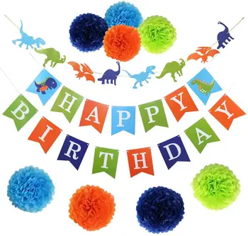 Dinosaur Cartoon Theme Happy Birthday Party Sets Paper Flower Banner Ins Fiesta Favors Kids Holiday Carnival Decoration Supplies
Dinosaur Cartoon Theme Happy Birthday Party Sets Paper Flower Banner Ins Fiesta Favors Kids Holiday Carnival Decoration Supplies