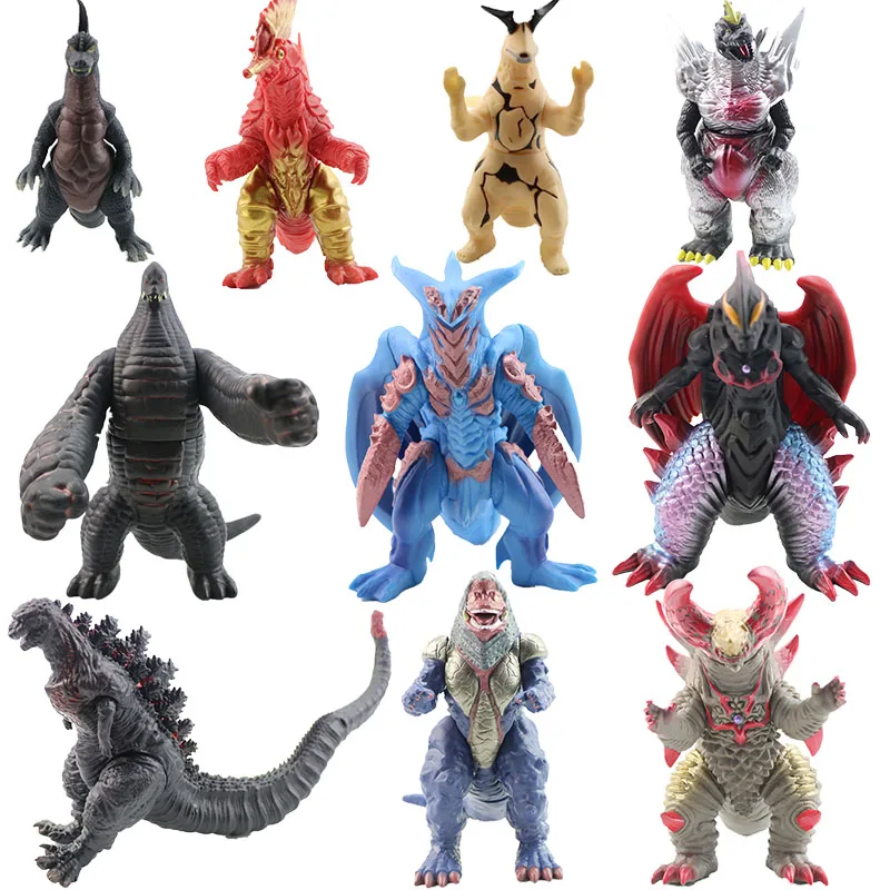 Soft joints Anime Cartoon Movie Ultraman Monsters Dinosaur Gojira Action Figure PVC Movable Hobby Collectible Model Toy Kid Gift
Soft joints Anime Cartoon Movie Ultraman Monsters Dinosaur Gojira Action Figure PVC Movable Hobby Collectible Model Toy Kid Gift