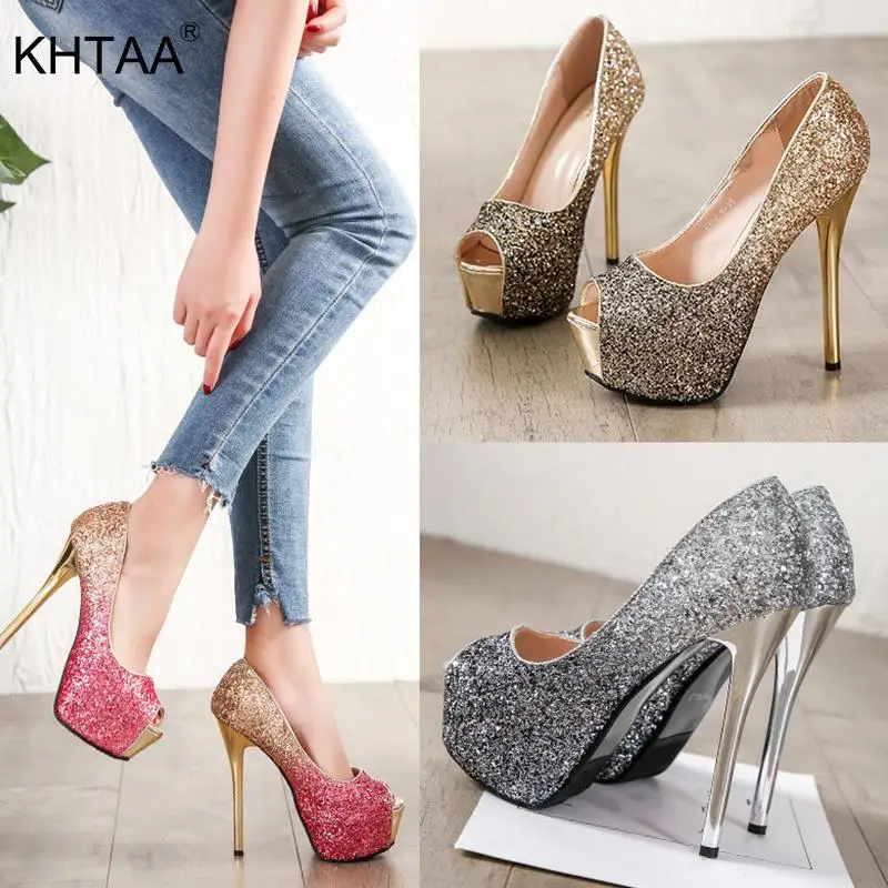 Woman Glitter Stilettos Peep Toe Sexy Pums Women Platform Fashion Ankle Buckle Strap Shoes Female Gold Bling Autumn Shoes
Woman Glitter Stilettos Peep Toe Sexy Pums Women Platform Fashion Ankle Buckle Strap Shoes Female Gold Bling Autumn Shoes