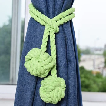 New Cotton Gray Ball Ropes Curtain Tiebacks Lashing Curtain Buckle Handmade Knitted Rustic Eco-Friendly Hanging Ball Ropes 
New Cotton Gray Ball Ropes Curtain Tiebacks Lashing Curtain Buckle Handmade Knitted Rustic Eco-Friendly Hanging Ball Ropes