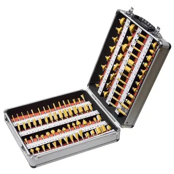 100 pcs/set 1/4 Inch Shank Tungsten Carbide Router Bit Houtbewerking Frees wood milling and trimming machine head
100 pcs/set 1/4 Inch Shank Tungsten Carbide Router Bit Houtbewerking Frees wood milling and trimming machine head