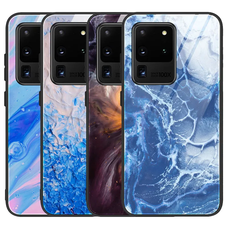 For SamSung Galaxy S20 Ultra Case Smooth Marble pattern Tempered glass Back Cover For SamSung S20 Ultra Silicone frame Cases
For SamSung Galaxy S20 Ultra Case Smooth Marble pattern Tempered glass Back Cover For SamSung S20 Ultra Silicone frame Cases