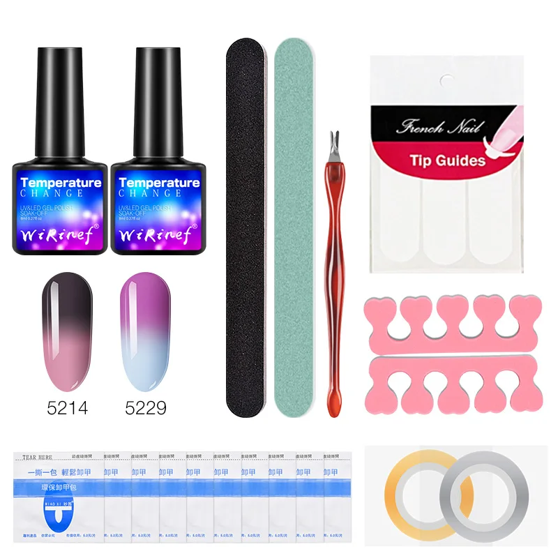 WiRinef Temperature Nail Gel Polish Tools Kit Soak Off Varnish Glue Kit Semi Permanent Color Changing UV Lacquer Dropshipping
WiRinef Temperature Nail Gel Polish Tools Kit Soak Off Varnish Glue Kit Semi Permanent Color Changing UV Lacquer Dropshipping