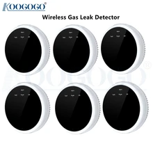 Wireless 433MHz Smart Gas Leakage Detecor Natural Leak Combustible Gas Sensor for Home Kitchen Used with Tuya Home Alarm System
Wireless 433MHz Smart Gas Leakage Detecor Natural Leak Combustible Gas Sensor for Home Kitchen Used with Tuya Home Alarm System