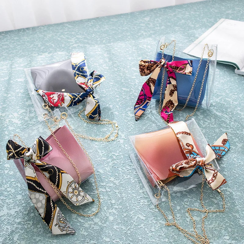 Gel Bag 2019 Japanese And South Korean Style Chain Shoulder Bag Fashion Silk Scarves Different Size Bags Crossbody/shoulder Bag
Gel Bag 2019 Japanese And South Korean Style Chain Shoulder Bag Fashion Silk Scarves Different Size Bags Crossbody/shoulder Bag