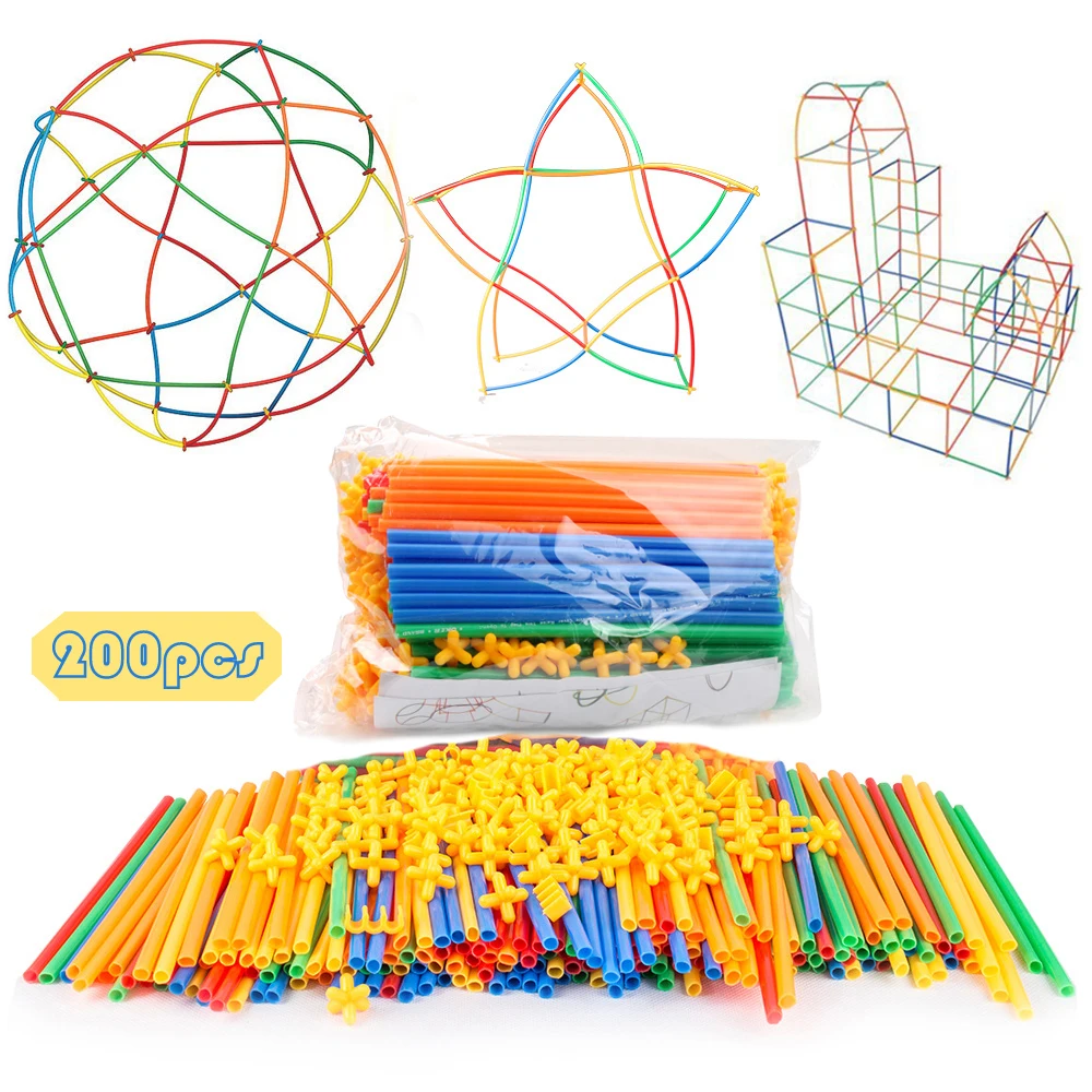 Mksafn 200pcs Diy Spell Insert 4D Space Tubular Mosaic Building Blocks Toys Magic Wand Smart Stick Pipe Blocks To Insert Toy Kid
Mksafn 200pcs Diy Spell Insert 4D Space Tubular Mosaic Building Blocks Toys Magic Wand Smart Stick Pipe Blocks To Insert Toy Kid