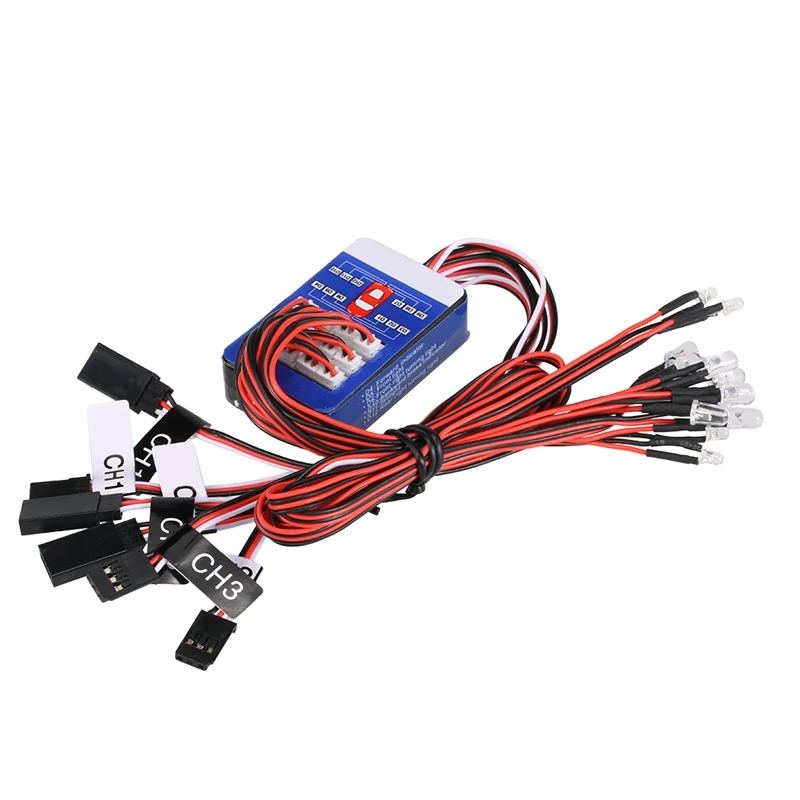 12 LED Lighting Kit Steering Brake Simulation Flash Light for 1/10 Scale Models RC Car Yokomo Tamiya HSP HPI AXIAL RC4WD
12 LED Lighting Kit Steering Brake Simulation Flash Light for 1/10 Scale Models RC Car Yokomo Tamiya HSP HPI AXIAL RC4WD