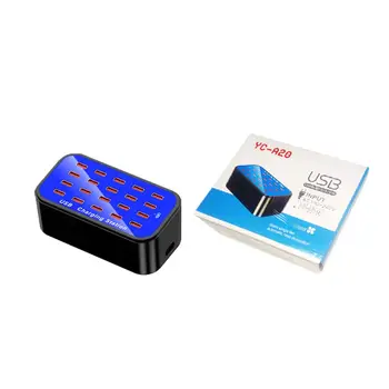 20 Multi-Port USB Hub Adapter Desktop Wall Charger Charging Station for iPad iPhone Smart Phones EU/US/AU/UK
20 Multi-Port USB Hub Adapter Desktop Wall Charger Charging Station for iPad iPhone Smart Phones EU/US/AU/UK