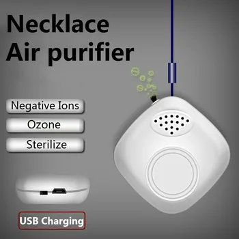 Personal Wearable Air Purifier Necklace/Mini Portable Air Freshener Ionizer/Negative Ion Generator/Low Noise for Adults Kids 
Personal Wearable Air Purifier Necklace/Mini Portable Air Freshener Ionizer/Negative Ion Generator/Low Noise for Adults Kids