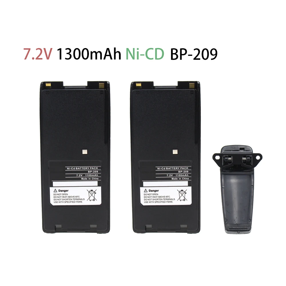 2x Pack for Icom BP-210 Two-Way Radio Battery with Clip (1300mAh 7.2V NI-CD) - for IC-A24 IC-V8 IC-V82 IC-A6 IC-F21 IC-F21
2x Pack for Icom BP-210 Two-Way Radio Battery with Clip (1300mAh 7.2V NI-CD) - for IC-A24 IC-V8 IC-V82 IC-A6 IC-F21 IC-F21