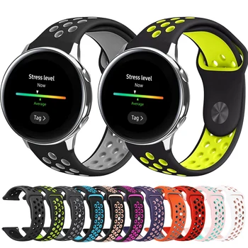 Silicone Wrist Strap For Samsung Galaxy Watch 42MM Active2 2 40MM 44MM 46MM Smart Watch Band Double Color Strap Gear S3 Correa 
Silicone Wrist Strap For Samsung Galaxy Watch 42MM Active2 2 40MM 44MM 46MM Smart Watch Band Double Color Strap Gear S3 Correa