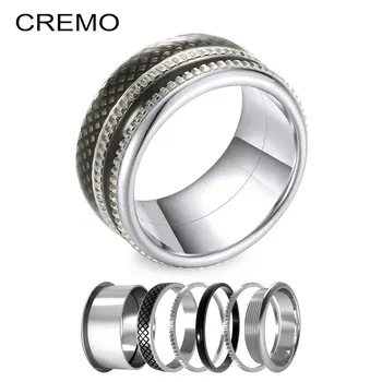 Cremo Stackable Rings Set Black Enamel For Women Filled Inner Ring Titanium Multi Stainless Steel Wedding Band
Cremo Stackable Rings Set Black Enamel For Women Filled Inner Ring Titanium Multi Stainless Steel Wedding Band