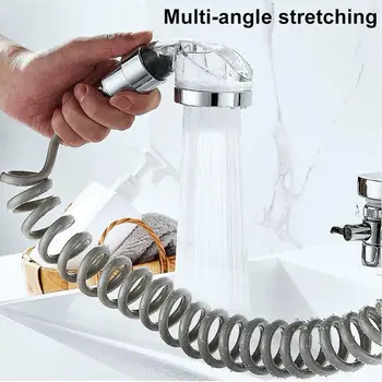 Faucet Sprayer Hair Washing Handshower Faucet Aerator dechlorination function adjustable with 4.9ft Coiled Hose for Bathroom
Faucet Sprayer Hair Washing Handshower Faucet Aerator dechlorination function adjustable with 4.9ft Coiled Hose for Bathroom
