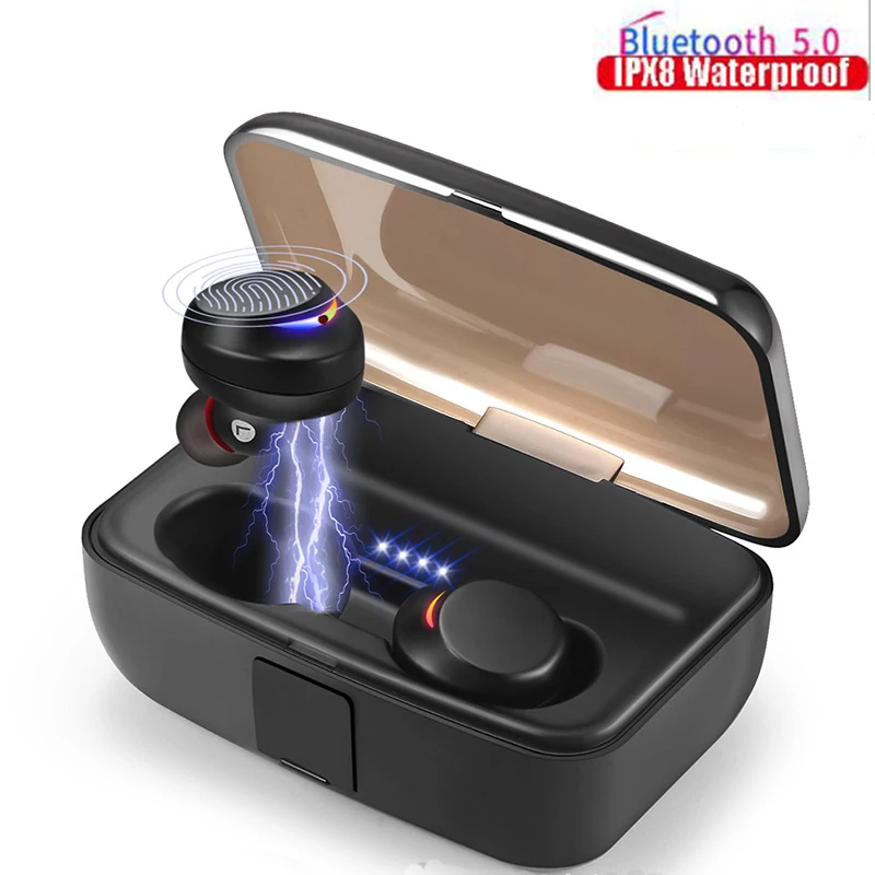 TWS IPX8 Waterproof wireless earphone bluetooth5.0 Touch Control Headset mini in-ear earbuds Auto Pairing for iPhone XS max
TWS IPX8 Waterproof wireless earphone bluetooth5.0 Touch Control Headset mini in-ear earbuds Auto Pairing for iPhone XS max