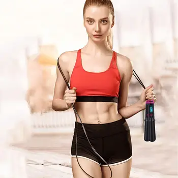 Smart Digital Counter Skip Rope Weight Loss Exercise Workout Fitness Adjustable Fast Speed Jump Skipping Rope Skipping Wire
Smart Digital Counter Skip Rope Weight Loss Exercise Workout Fitness Adjustable Fast Speed Jump Skipping Rope Skipping Wire