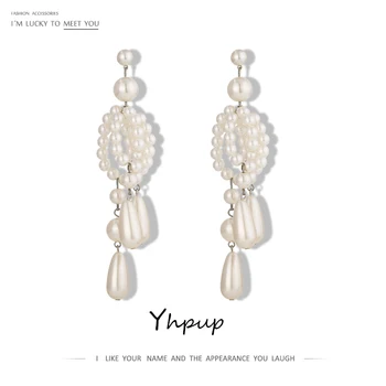 Yhpup Statement Simulated Pearls Long Drop Dangle Earrings Fashion Geometric Copper Earrings Jewelry for Women Anniversary Gift
Yhpup Statement Simulated Pearls Long Drop Dangle Earrings Fashion Geometric Copper Earrings Jewelry for Women Anniversary Gift