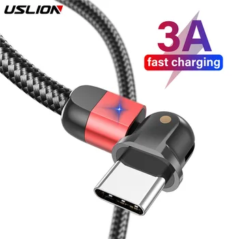 USLION 180° Rotate USB Type C Cable for Samsung Huawei Xiaomi 3A Fast Charging USB C Wire type-c Mobile Phone Date Cable Charger
USLION 180° Rotate USB Type C Cable for Samsung Huawei Xiaomi 3A Fast Charging USB C Wire type-c Mobile Phone Date Cable Charger