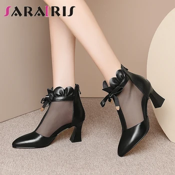 SARAIRIS Leisure Elegant Ladies Solid Casual Pumps Summer Pumps Women Lace Pointed Toe Zipper Black Office Shoes Woman
SARAIRIS Leisure Elegant Ladies Solid Casual Pumps Summer Pumps Women Lace Pointed Toe Zipper Black Office Shoes Woman