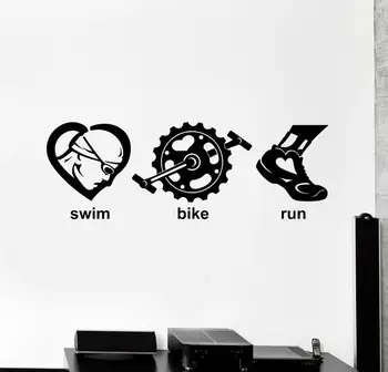 Olympic Sports Competition Vinyl Wall Decal Triathlon Swim Bike Run Sports Art Decor Sticker Mural Bedroom Decoration GYM G918
Olympic Sports Competition Vinyl Wall Decal Triathlon Swim Bike Run Sports Art Decor Sticker Mural Bedroom Decoration GYM G918