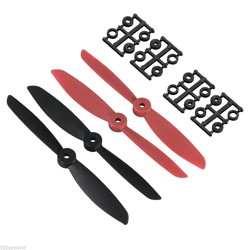 2 Pair 6045 Propeller CW CCW Prop for QAV250 QAV280 H250 ZMR250 QuadCopter Black+Red
2 Pair 6045 Propeller CW CCW Prop for QAV250 QAV280 H250 ZMR250 QuadCopter Black+Red
