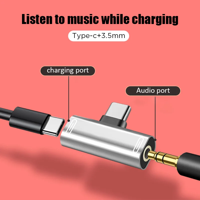 Кабель для наушников с разъемом 2021 типа C на 3 5 мм преобразователь USB 0 в Type OTG