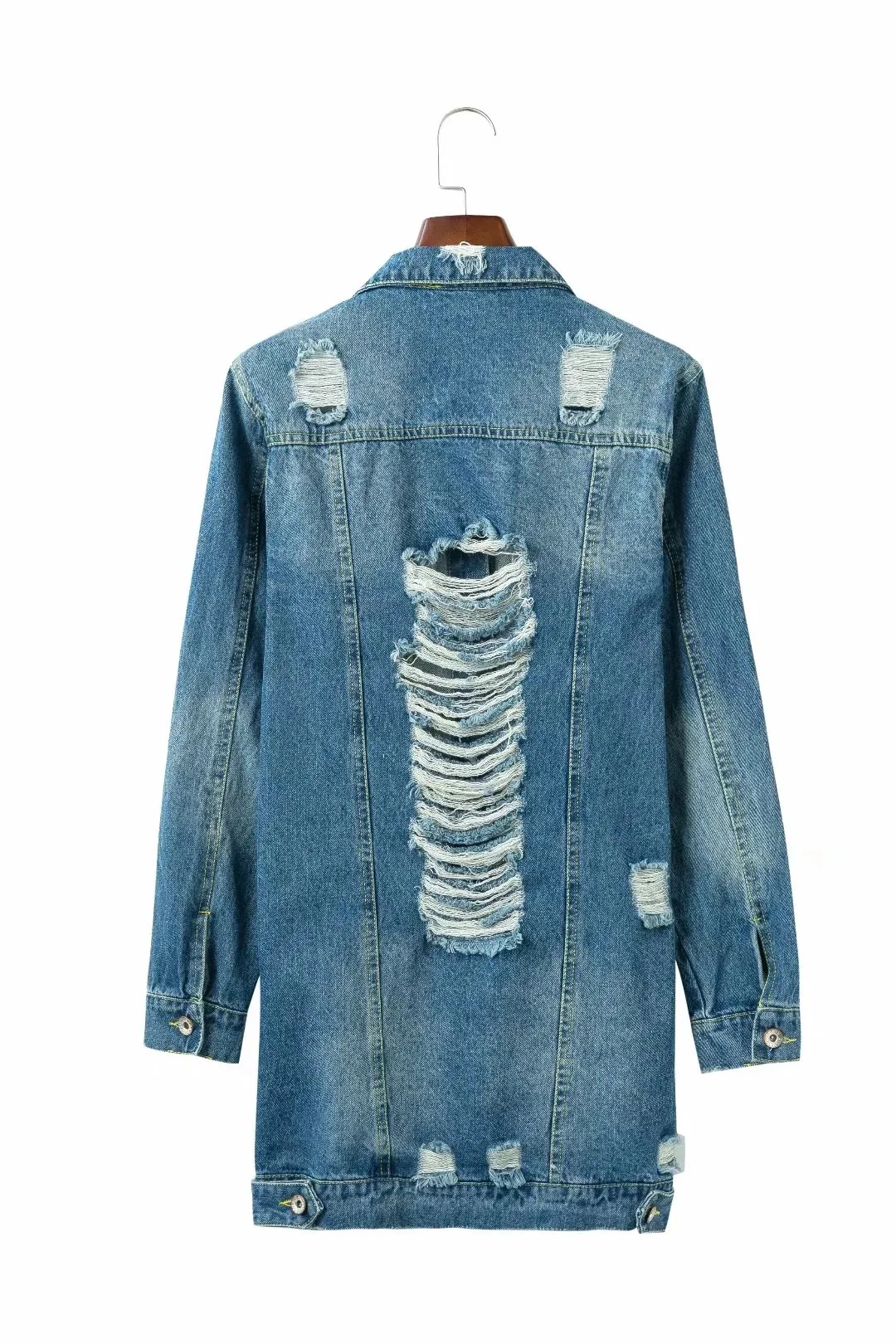WOMEN'S Dress Hot Selling 2018 Autumn New Style Tear Stroke Back Large with Holes Mid-length Jeans Coat
WOMEN'S Dress Hot Selling 2018 Autumn New Style Tear Stroke Back Large with Holes Mid-length Jeans Coat