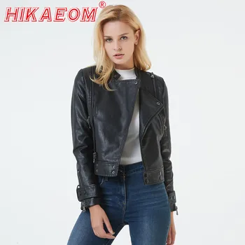 Autumn New Women's Leather Jackets Women Stand Collar Short Biker Motorcycle Jacket Long Sleeve PU Jacket High Quality 2019
Autumn New Women's Leather Jackets Women Stand Collar Short Biker Motorcycle Jacket Long Sleeve PU Jacket High Quality 2019