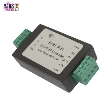 5CH*4A output DC5-24V input LED RGB Controller H801 RGBW LED WIFI controller For 5050 2835 3528 SMD led strip light tape ribbon
5CH*4A output DC5-24V input LED RGB Controller H801 RGBW LED WIFI controller For 5050 2835 3528 SMD led strip light tape ribbon