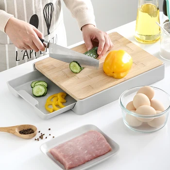 Kitchen Chopping Board Fruit Vegetable Cutting Plate Detachable Food Storage Pulling Board Drawer Type Household Cutting Board
Kitchen Chopping Board Fruit Vegetable Cutting Plate Detachable Food Storage Pulling Board Drawer Type Household Cutting Board