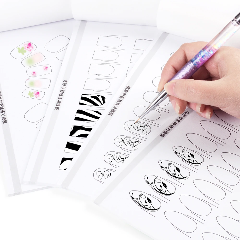 4design Nail Practice Book Nail Art Template Learning Paper Book Manicure Drawing Painting Exercise Books Tool Nails Accessoires
4design Nail Practice Book Nail Art Template Learning Paper Book Manicure Drawing Painting Exercise Books Tool Nails Accessoires
