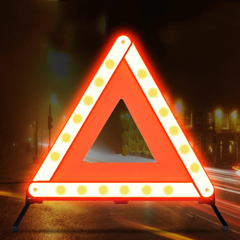 Car Triangle Reflective Strip Car Stop Sign Tripod Road Flasher Triangle Emergency Warning Sign Foldable Car Accessories
Car Triangle Reflective Strip Car Stop Sign Tripod Road Flasher Triangle Emergency Warning Sign Foldable Car Accessories