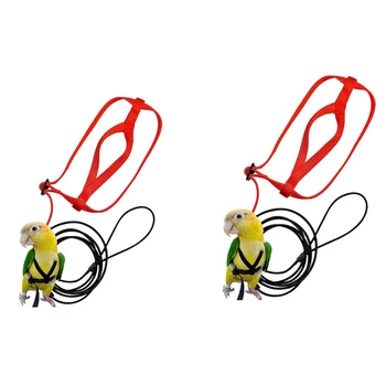 2 Pcs Pet Bird Harness and Leash,Adjustable Parrot Bird Harness Leash Pet Anti-Bite Leash-S & M
2 Pcs Pet Bird Harness and Leash,Adjustable Parrot Bird Harness Leash Pet Anti-Bite Leash-S & M