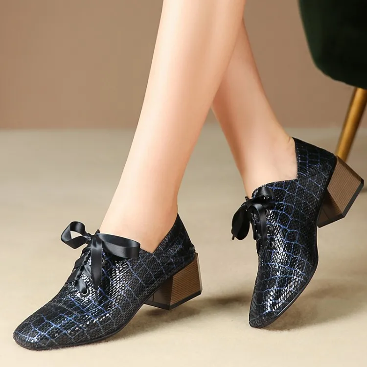 Spring And Autumn Square Head Chunky Heel Solid Color Lace-up Europe And America Deep Mouth Low Top Semi-high Heeled Thick with
Spring And Autumn Square Head Chunky Heel Solid Color Lace-up Europe And America Deep Mouth Low Top Semi-high Heeled Thick with