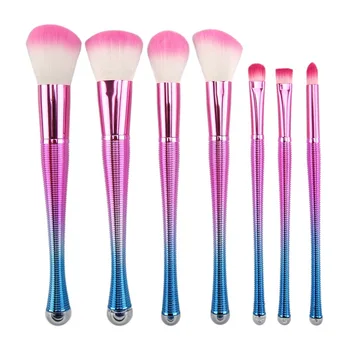 7 screw pattern make-up brush, colorful powder handle, soft hair, make-up and rinse set, beauty tools
7 screw pattern make-up brush, colorful powder handle, soft hair, make-up and rinse set, beauty tools