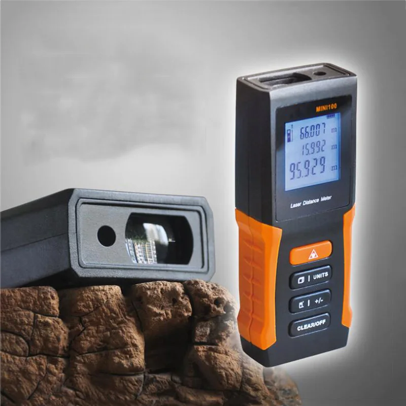 Handheld Laser Distance Meter 40/60/80/100M Digital Ruler Electronic Measuring Room Instrument | Инструменты