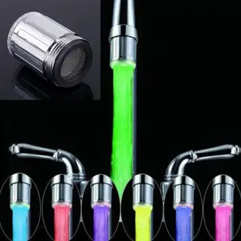 Home Water Faucet Light LED 7 Color Changing Glow Shower Stream Tap universal adapter external Left screw Glow Kitchen Bat
Home Water Faucet Light LED 7 Color Changing Glow Shower Stream Tap universal adapter external Left screw Glow Kitchen Bat