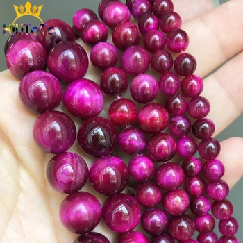 Natural Round Stone Fuchsia Tiger Eye Loose Spacer Beads For DIY Jewelry Making Bracelet Charms Necklace 15'' 4 6 8 10 12mm
Natural Round Stone Fuchsia Tiger Eye Loose Spacer Beads For DIY Jewelry Making Bracelet Charms Necklace 15'' 4 6 8 10 12mm