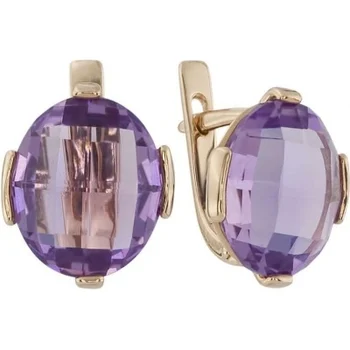 Aloris earrings with 2 Amethyst Red Gold
Aloris earrings with 2 Amethyst Red Gold