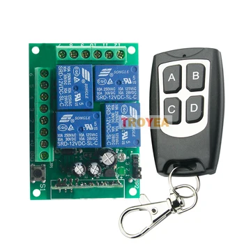 4CH 10 Amps 315Mhz / 433Mhz DC12V or D24 RF Wireless Remote Switches Transmitter Receiver remote LED Light
4CH 10 Amps 315Mhz / 433Mhz DC12V or D24 RF Wireless Remote Switches Transmitter Receiver remote LED Light