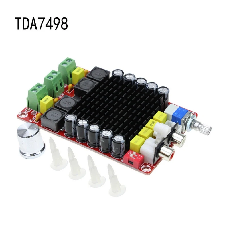 TDA7498 Digital Power Amplifier Board 100W+100W Dual channel Stereo Audio amplifier Class D for speaker DC 15-34V E4-001 2019
TDA7498 Digital Power Amplifier Board 100W+100W Dual channel Stereo Audio amplifier Class D for speaker DC 15-34V E4-001 2019