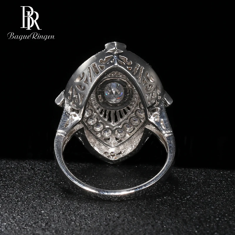 Женское кольцо винтажное роскошное серебро 925 пробы|Кольца| |