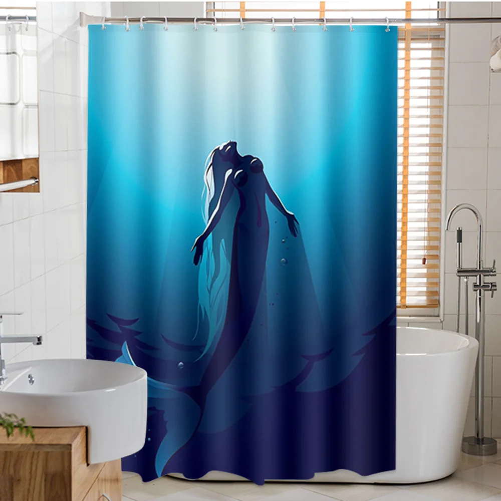 Mermaid Series Waterproof Shower Curtain Mildew Proof Bath Curtain Toilet Bathroom Curtain Printing Partition Curtain Home Decor
Mermaid Series Waterproof Shower Curtain Mildew Proof Bath Curtain Toilet Bathroom Curtain Printing Partition Curtain Home Decor