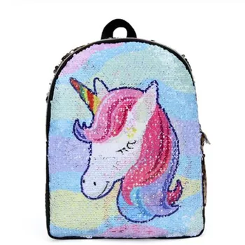 Hot ladies princess sequins backpack girls colorful unicorn schoolbag children color change flip backpack student bags Party
Hot ladies princess sequins backpack girls colorful unicorn schoolbag children color change flip backpack student bags Party