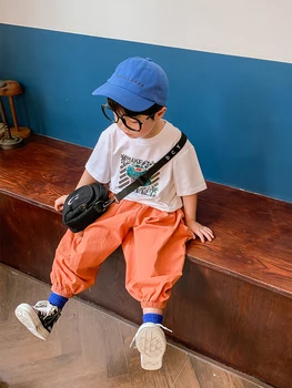 Boys Short-Sleeved Summer Suit Children Male Korean Version of the Summer 2020 New chao yang Gas Cotton Summer Two-Piece Set
Boys Short-Sleeved Summer Suit Children Male Korean Version of the Summer 2020 New chao yang Gas Cotton Summer Two-Piece Set