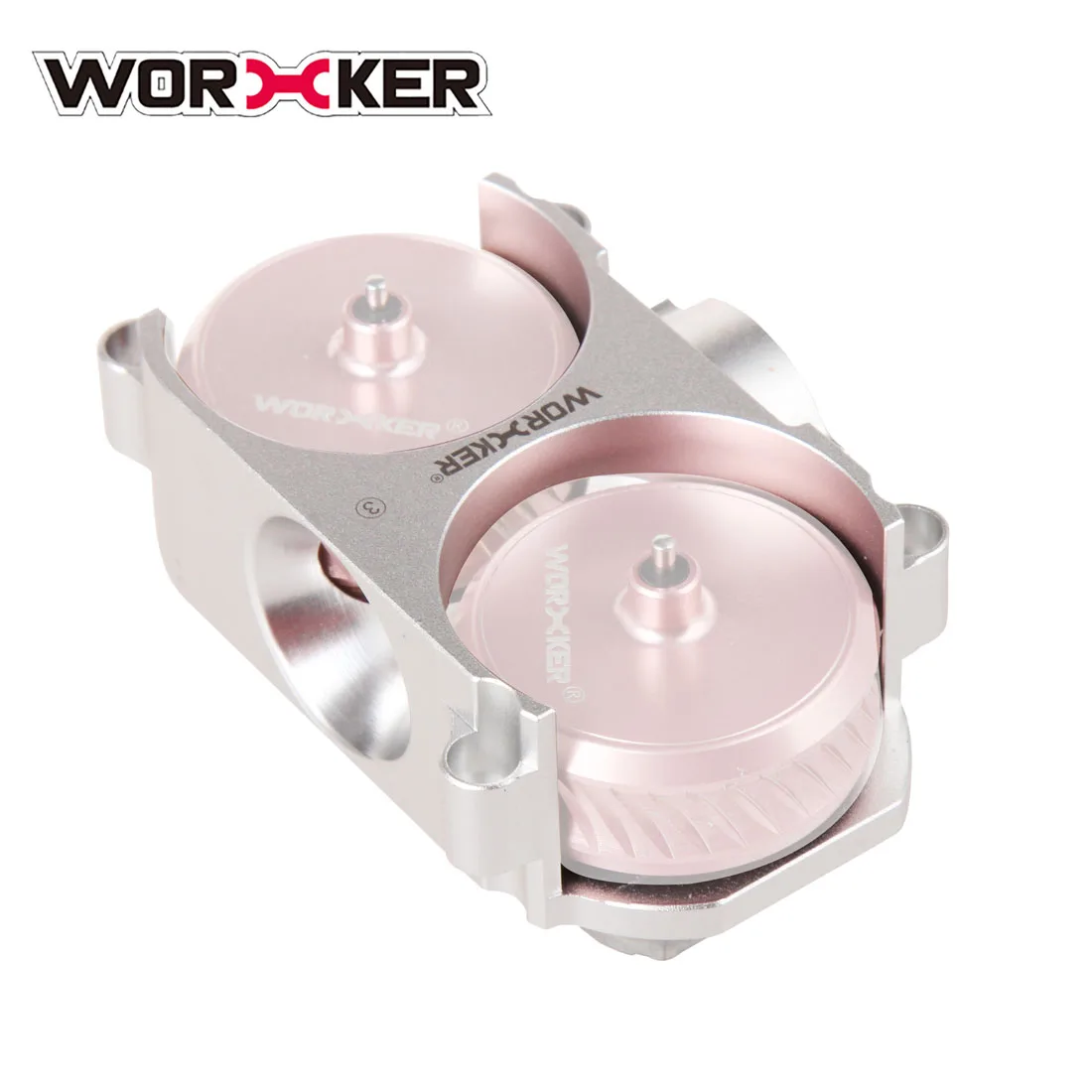 WORKER 415 Flywheel Cage for NERF STRYFE / Swordfish / Dominator /Plain Flywheel and Diagonal Flywheel - Silver
WORKER 415 Flywheel Cage for NERF STRYFE / Swordfish / Dominator /Plain Flywheel and Diagonal Flywheel - Silver