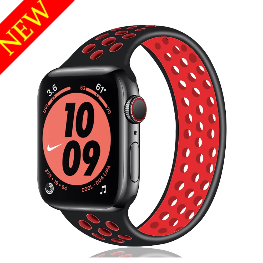 Solo Loop strap for Apple Watch Band 44mm 40mm 38mm 42mm Elastic Silicone bracelet accessories iWatch Series 5 3 SE 6 4 2 42 mm
Solo Loop strap for Apple Watch Band 44mm 40mm 38mm 42mm Elastic Silicone bracelet accessories iWatch Series 5 3 SE 6 4 2 42 mm