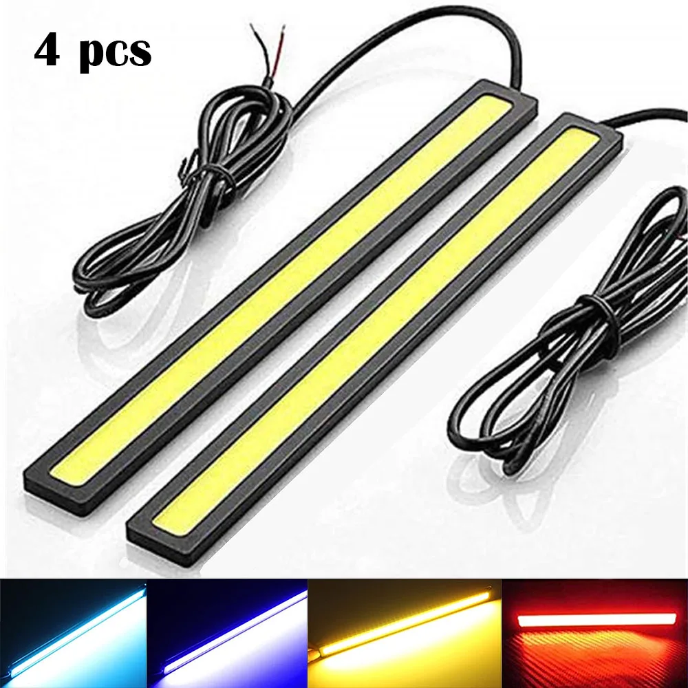 4 pcs New 17cm LED COB Daytime Running Light Waterproof DC12V Car Light Source Parking Fog Bar Lamp strip
4 pcs New 17cm LED COB Daytime Running Light Waterproof DC12V Car Light Source Parking Fog Bar Lamp strip