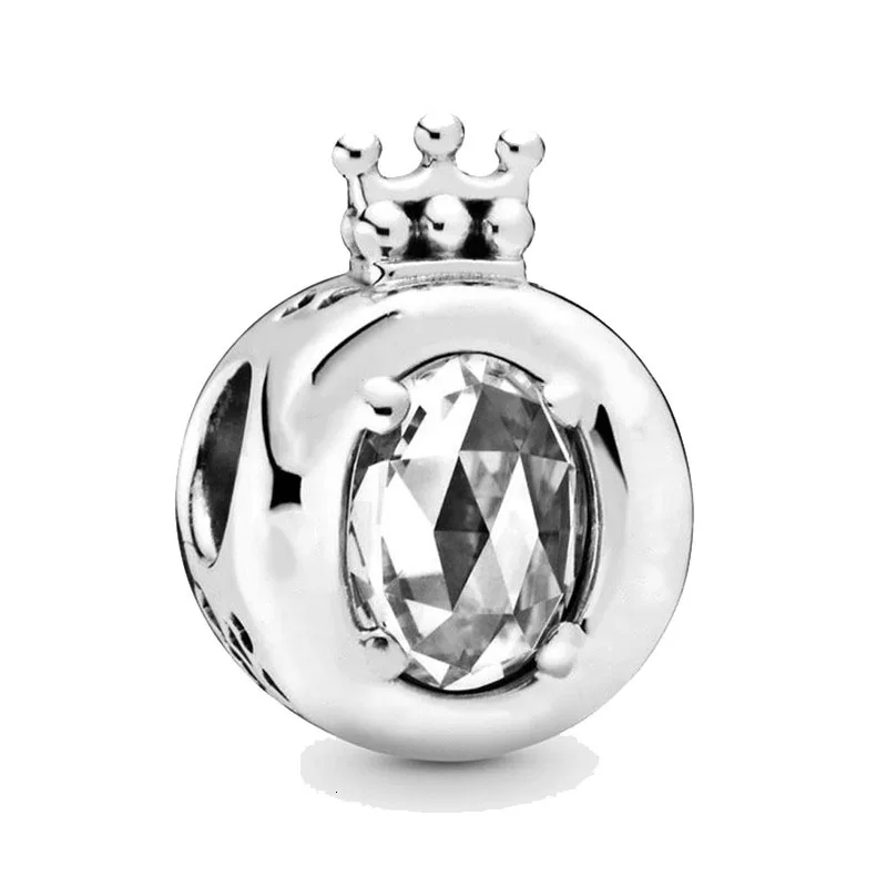 MANDY-New-Silver-Crystal-Account-Crown-925-Amendment-Bracelet-DIY-Jewelry-Christmas-Gifts